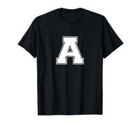 Monograma del alfabeto de la camisa con inicial de letra A Camiseta