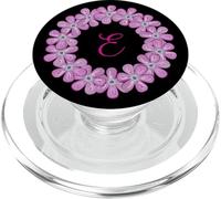Monograma E Inicial Lei Inspirado Bonito Diseño de Círculo PopSockets PopGrip para MagSafe