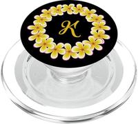 Monograma K Inicial Lei Inspirado Bonito Diseño de Círculo PopSockets PopGrip para MagSafe