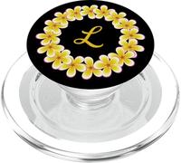 Monograma L Inicial Lei Inspirado Bonito Diseño de Círculo PopSockets PopGrip para MagSafe