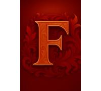 Monogrammed journal notebook with the capital letter F on the cover