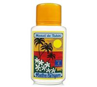 Monoi de Tahití Factor 4 Radhe Shyam 150 ml, Aceite Solar Corporal con Aroma Tropical, Bronceado Luminoso, Cuidado de la Piel y Uso en Verano