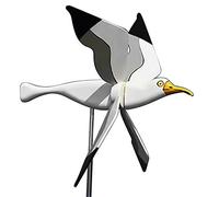 MONOJLY Asuka Series Gaviotas Whirligig Molino de Viento Estaca de jardín Flying Bird Wind Spinner