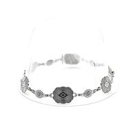 MONOJLY Banda de sombrero occidental para Fedora, vaquero, paja y sombreros de fieltro, cuero, metal, reutilizable, 1 unidad (paquete de 1), unisex para adultos