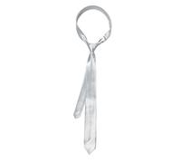 MONOJLY Bufanda Delgada para Mujer, Corbata Larga de Uniforme JK, Ajustada, Color Sólido, Formal Negra, Gris, 145x5cm