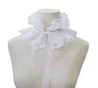 MONOJLY Cuello falso, cuello victoriano, cuello con volantes, renacimiento, lindo cuello de solapa para blusa de camisa, cuello falso decorativo extendido