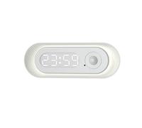 MONOJLY Sensor de Movimiento Reloj de Pared luz Nocturna Adornos Decorativos Accesorio hogar Dormitorio baño Inodoro decoración de Puerta de Pared