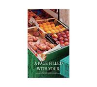 Monolike Capture The Life - Cuaderno práctico de PVC, tienda de frutas, encuadernación expuesta, cubierta de PVC, académico, diario, diario, 160 páginas