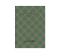 Monolike Journal For Beyond Check Bound - Cuaderno rayado, serie 2, verde, tapa dura, agenda académica, 192 páginas