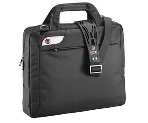 monolith 2F00IS0102 - Funda para portátil Slimline de 15,6" i-Stay en negro, hasta 12 kg, bolsillo con cremallera, maletín de negocios