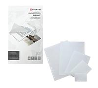 monolith 8991A00002 - Pack mixto de láminas de plastificado, juego de 5 láminas diferentes, 80 micras en paquete de 50 unidades, fundas para plastificar, de alto brillo y transparentes