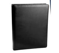 monolith - Carpeta de reuniones A4 con Carpeta de Anillas | Portadocumentos con aspecto de piel, con calculadora y bloc para documentos y notas