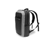 monolith - Mochila acolchada para portátil de hasta 17 pulgadas | Bolso bandolera para portátil y tableta en negro/gris