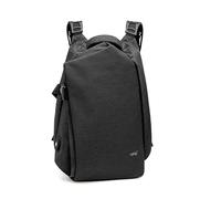 monolith - Mochila i-Stay para portátil y tablet de 15,6 pulgadas, 22 L | Mochila de negocios en gris/naranja con bolsillo con cremallera