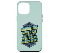 Monoliths Never Die Funny Software Architecture Desarrollador Carcasa para iPhone 12 Pro MAX