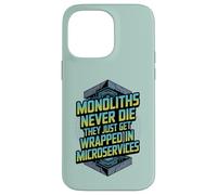 Monoliths Never Die Funny Software Architecture Desarrollador Carcasa para iPhone 14 Pro MAX
