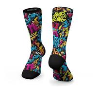 Monolon Calcetines técnicos deportivos semicompresivos 360º. Termorreguladores, transpirables, antirozaduras, antiampollas. Sin costuras (FR/ES, Números, 43, 46, Regular, Regular, Keep Going)