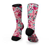 Monolon Calcetines técnicos deportivos semicompresivos 360º. Termorreguladores, transpirables, antirozaduras, antiampollas. Sin costuras (FR/ES, Números, 35, 38, Regular, Regular, Flechazo)