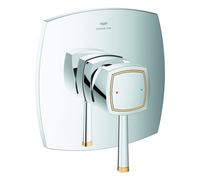 Monomando de ducha Grohe Grandera, instalación empotrada, 24259IG0, Color: Cromo / Oro