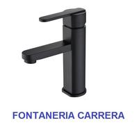 Monomando de lavabo negro inoxidable serie Roma Inox grifo para baño Imex