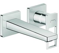 Monomando monomando hansgrohe Metropol, para lavabo, empotrado, con manilla, 165mm de proyección, montaje en pared, 74525000