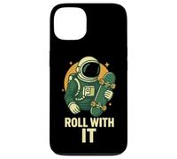 Monopatín Astronauta Roll with It Funny Space Carcasa para iPhone 13