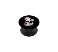 Monopatín de Unicornio arcoíris Lindo Dabbing Skateboarding PopSockets PopGrip Adhesivo