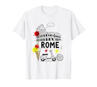 Monopatín del Coliseo de Roma Gelato Art Kids Travel Souvenir Camiseta