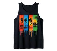 Monopatín - Diseño de Skate Riders Street Arte Urbano Colorido Camiseta sin Mangas