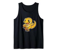 Monopatín Gecko Retro Cartoon Camiseta sin Mangas