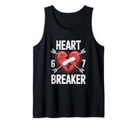 Monopatín Heart Breaker Anti Valentine 6 7 Seis Siete Meme Camiseta sin Mangas