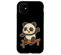 Monopatín Kawaii Panda Cartoon Carcasa para iPhone 11