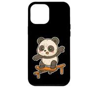 Monopatín Kawaii Panda Cartoon Carcasa para iPhone 12 Pro MAX