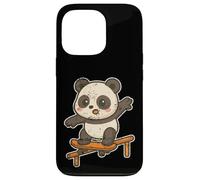 Monopatín Kawaii Panda Cartoon Carcasa para iPhone 13 Pro