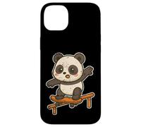 Monopatín Kawaii Panda Cartoon Carcasa para iPhone 14 Plus