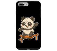 Monopatín Kawaii Panda Cartoon Carcasa para iPhone 7 Plus/8 Plus
