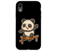 Monopatín Kawaii Panda Cartoon Carcasa para iPhone XR