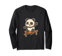 Monopatín Kawaii Panda Cartoon Manga Larga