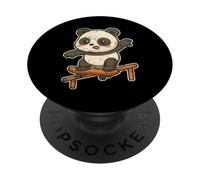 Monopatín Kawaii Panda Cartoon PopSockets PopGrip Adhesivo
