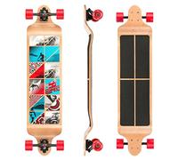 Monopatín Longboard de Osprey, Unisex, con Punta a Ambos Lados
