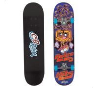 Monopatín madera retro 80's hits con eje de aluminio 79x20 cm cb riders
