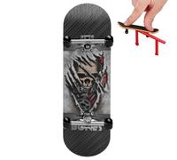 Monopatín para dedos: tabla de cubierta técnica, juguete para patines de escritorio, entrenador de trucos | Ideal para aprender a controlar los dedos, hacer volteretas, deslizarse, moler y ofrecer