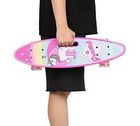Monopatín para Niño, Niña y Adulto - Mini Completo 59 x 15 x 11 cm con Ruedas de Poliuretano, Rodamientos ABEC-7 y Monopatín Longboards