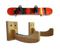 Monopatín para rack de pared | Wooden Snowboard Display Organizer - Monopatín Wall Mounted Stand | for Outdoor Basement Garage Farmhouse Garden Patio Beach House