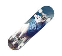 monopatín, Patineta 31", Completa 8 Capas Arce Cóncava Cruiser, Patinetas for Niños Adolescentes Adultos Principiantes(39)