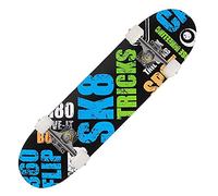 monopatín, Patineta Completa de 31 x 8 Pulgadas, Tabla Doble Patada, patinetas for Principiantes, Adultos, niños y Adolescentes