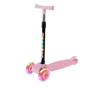 Monopatín Portátil | Patinete de Movilidad Plegable,3 Ruedas con Luces LED para Niños Niñas 2-8 Años Exterior Casa Principiantes Viajes Camping