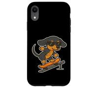 Monopatín Retro Lindo Pug Carcasa para iPhone XR
