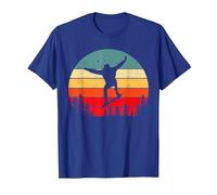 Monopatín Stunt Skater Joven Niños Regalo Camiseta, Hombre, Azul Real, L