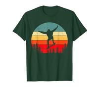 Monopatín Stunt Skater Joven Niños Regalo Camiseta, Hombre, Verde Bosque, L
